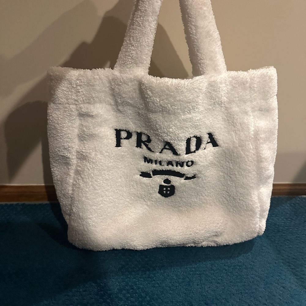 Prada Terry Logo Tote Bag - Picture 3 of 15